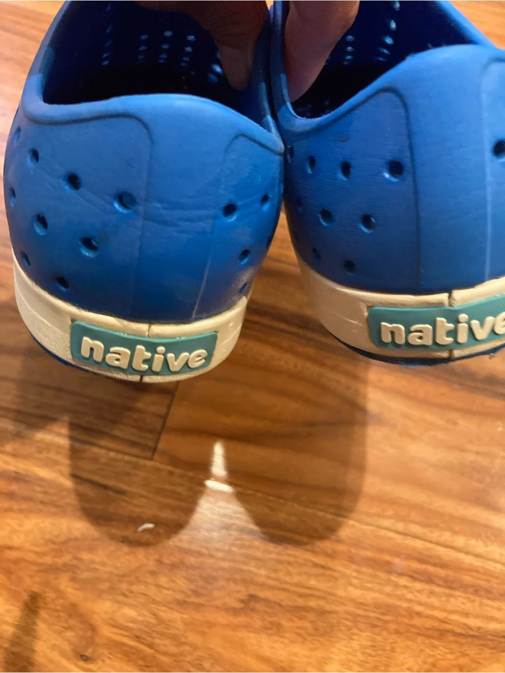 Native Jefferson Shoes Royal Blue/Shell White Big Kids US J2